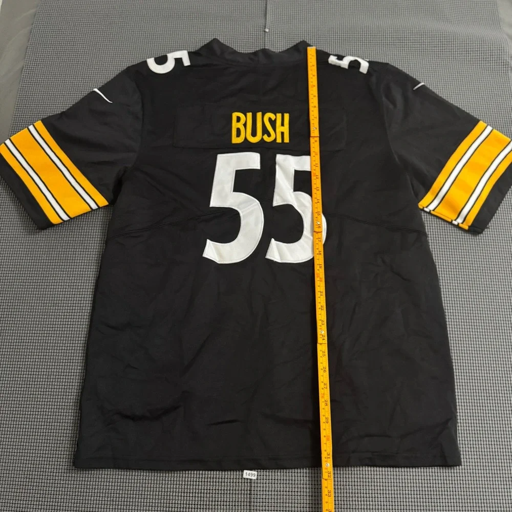 Nike NFL Pittsburgh Steelers Devin Bush 55 Jersey Black Mens XL
